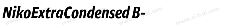 NikoExtraCondensed B字体转换 NikoExtraCondensed B字体转换